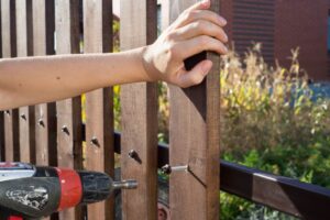Repairing a wood fence