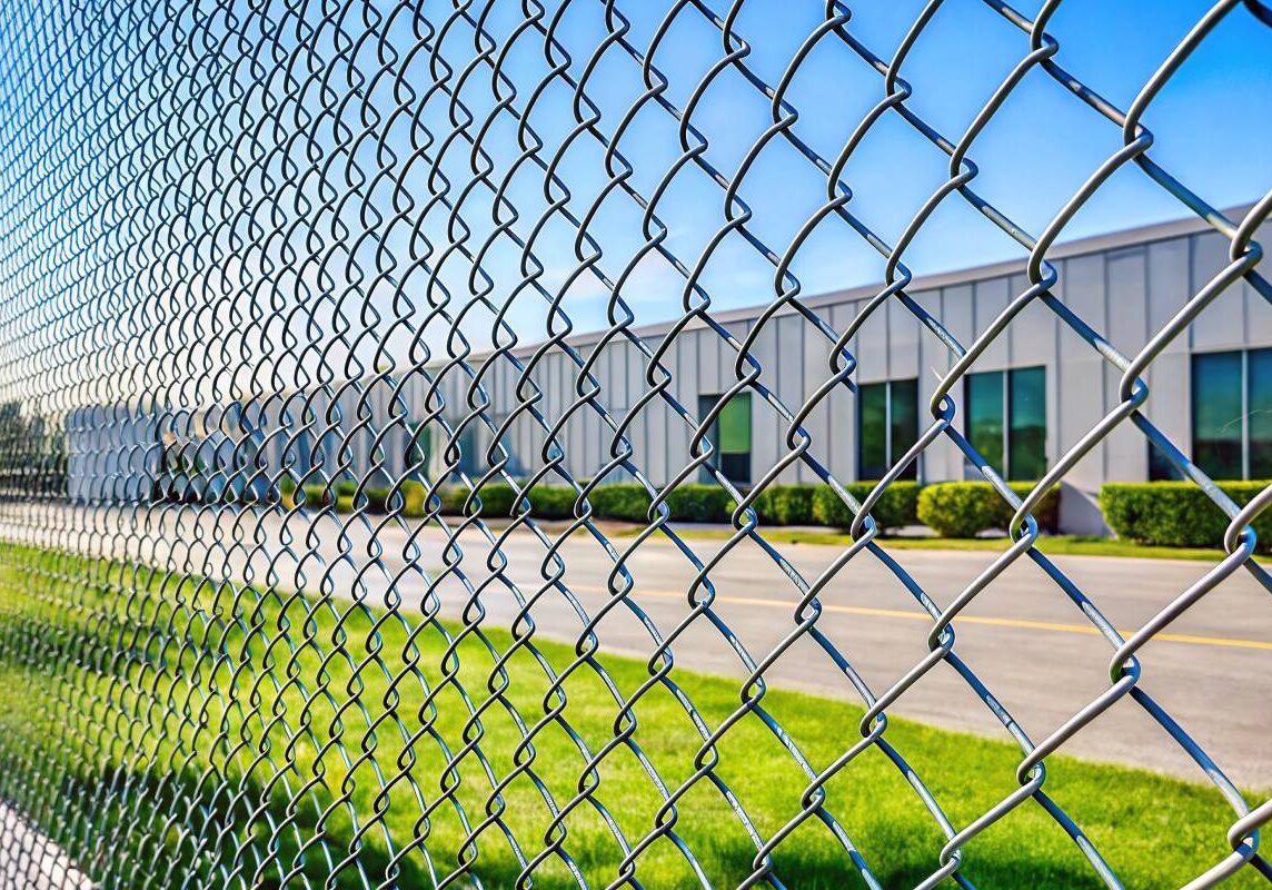 A chain link fence near a business in Central Kentucky (KY)